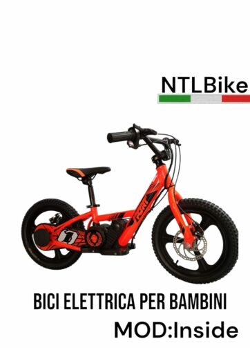 Bici senza Pedali Elettrico NTL BIKE MX 16 COLORE ARANCIO