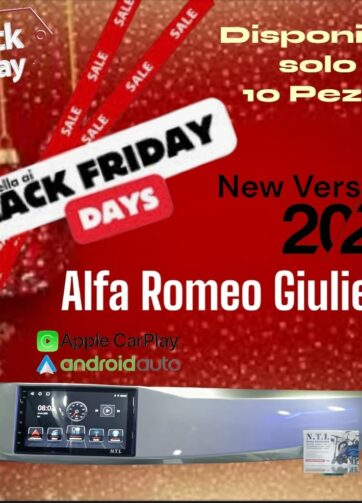 AUTORADIO ANDROID 13 NTL 4 GB ALFA ROMEO GIULIETTA COMPLETO 2010-2014 con App Car PLAY+OMAGGIO RETROCAMERA