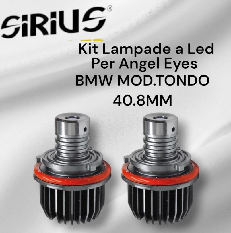 KIT LAMPADE A LED PER ANGEL EYES BMW MOD. TONDO 40.8MM MARCA SIRIUS