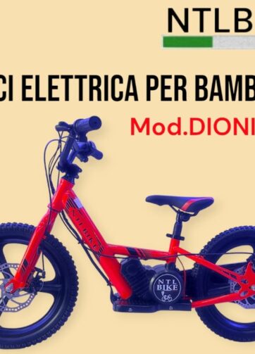 Bici senza Pedali Elettrico NTL BIKE MX 16 ROSSA