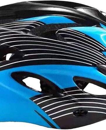 Casco da Ciclismo per Bambini con Cinturino per Bambini dai 5 Ai 14 Anni Colore BLU NERO