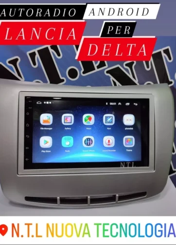 Autoradio Android 13 PER LANCIA DELTA  4gb + 32gb CARPLAY Con recupero comandi (Escluso mascherina)