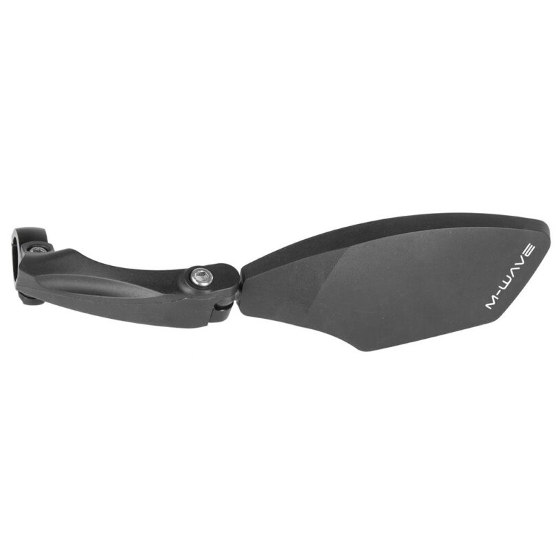 Specchietto bicicletta lato sinistro bicycle mirror M-Wave for mounting on handlebar (left side), alloy clamp 22.2mm - immagine 2